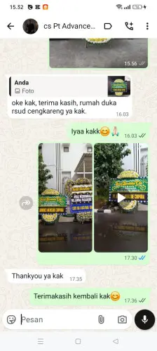 Testimonial Papan Bunga Pernikahan kebagusan