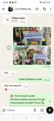 Testimonial Papan Bunga kebagusan