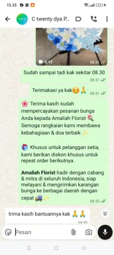 Testimonial Standing Flower kebagusan