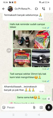 Testimonial Papan Bunga kebagusan