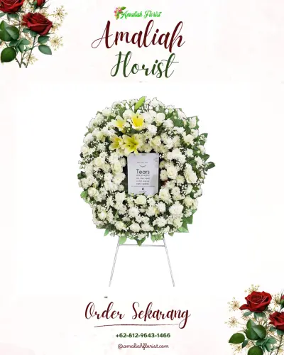 Krans Bunga Duka Cita kebagusan